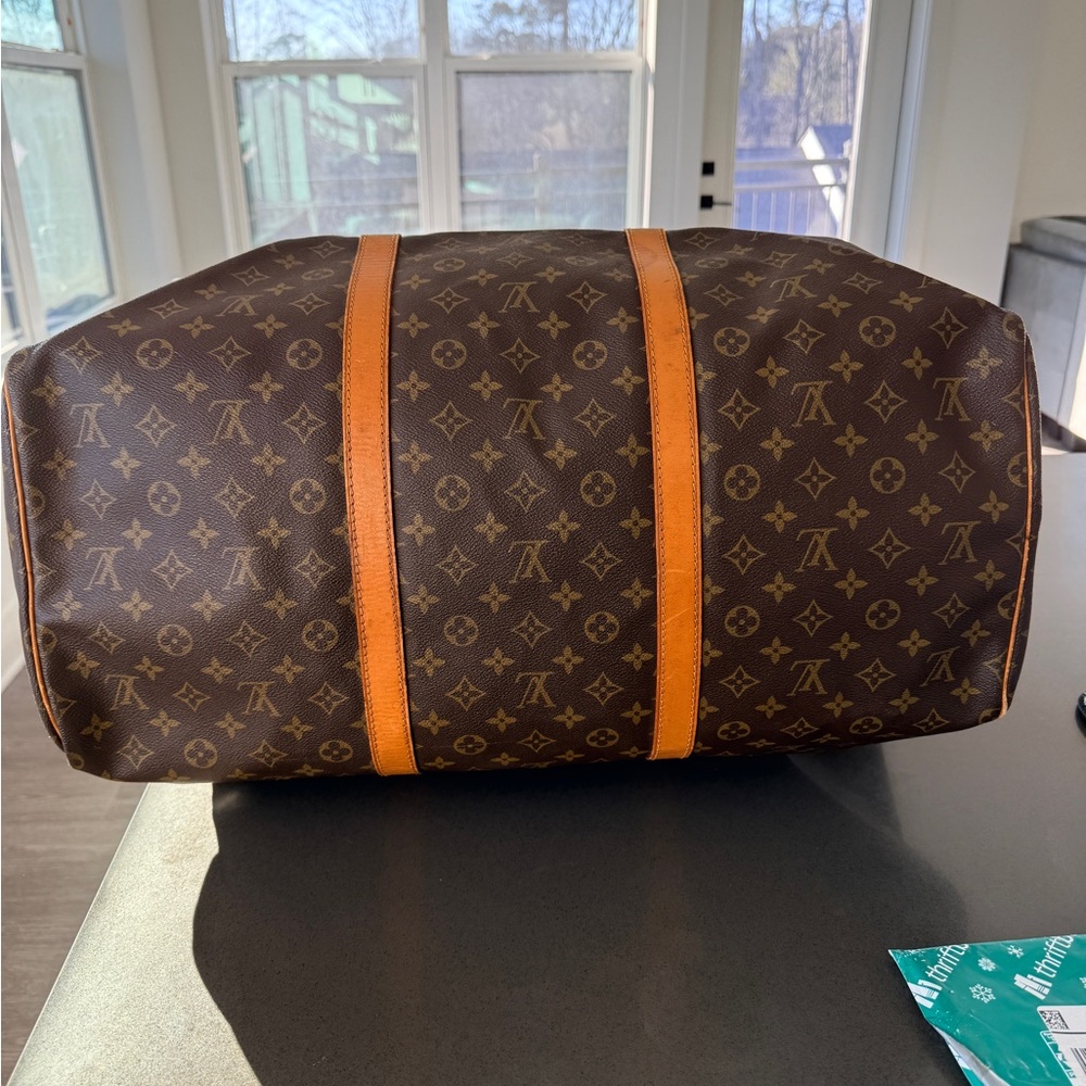 Louis Vuitton Monogram Duffel Bag in Brown and Tan - Picture 2 of 8